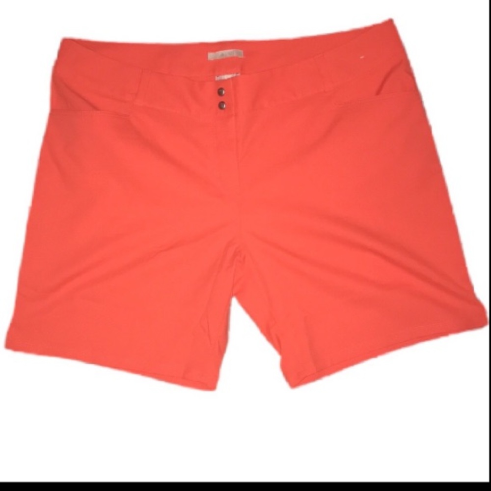 ADIDAS women’s athletic shorts bright orange golf